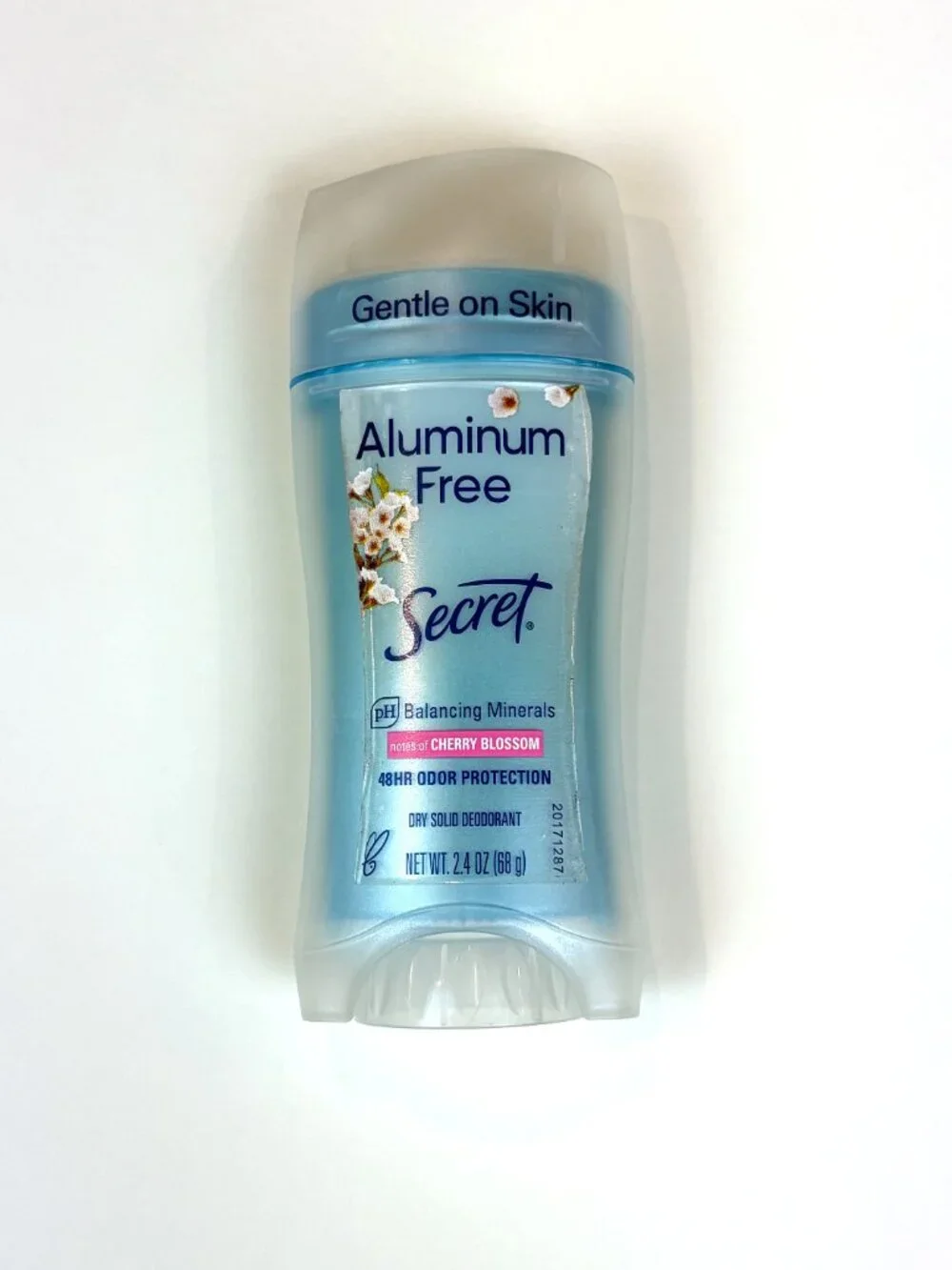 Secret Aluminum Free Dry Solid Deodorant for women Cherry Blossom scent 2.4 oz